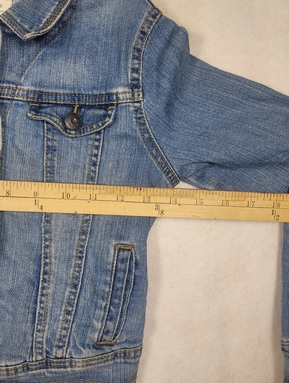 Old Navy Kids Medium Wash Denim Jacket Girls Sz Medium